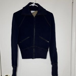 Armani Exchange Dark Blue Bomber Jacket